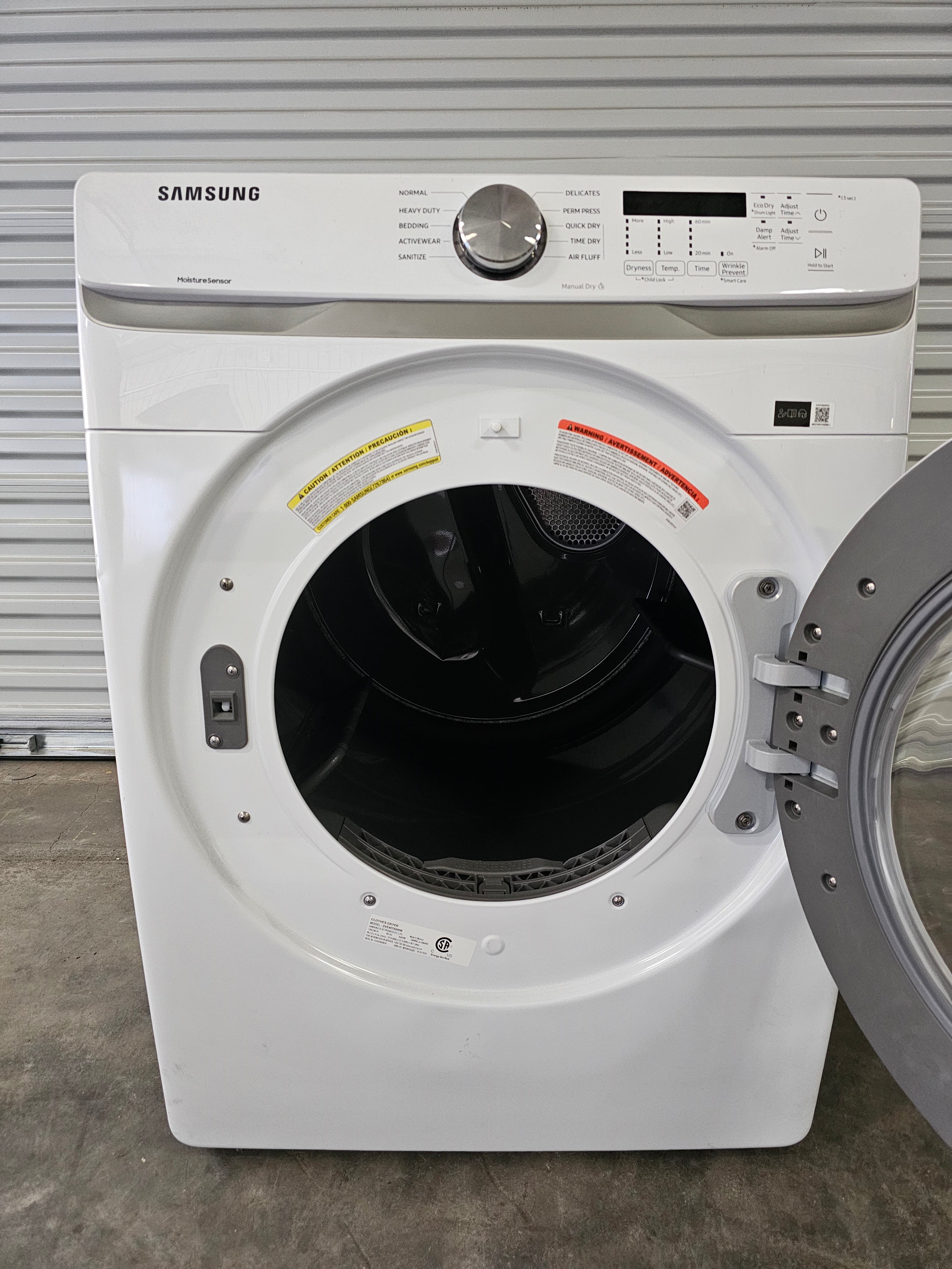 Samsung 7.5 cu. ft. Stackable Vented Electric Dryer with Sensor Dry in White